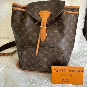 Louis Vuitton Monogram Montsouris GM backpack🎒